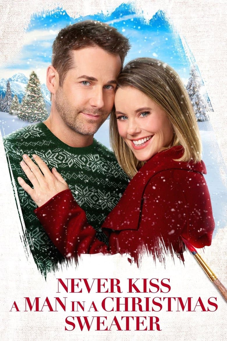 Poster Never Kiss a Man in a Christmas Sweater (2020)